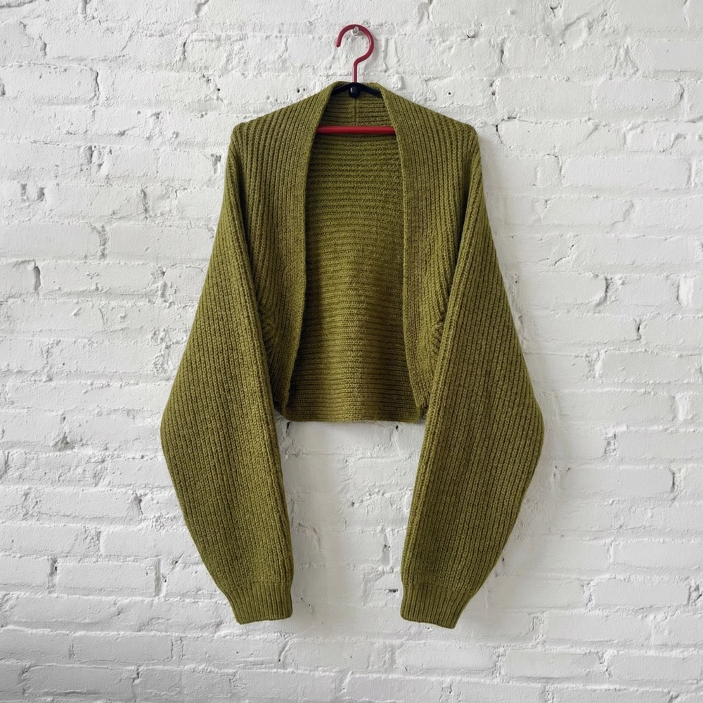 Olive color shoulders shrug